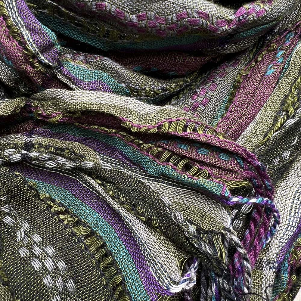2pcs  Army Green Jacquard TextureTextured Utility Scarf ,vacation,daily Life,evening Party,Office Appropriate Subtlety For Women Men
