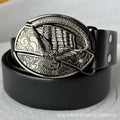 Smooth Buckle For Self-defense Trendy Punk-style Belt Buckle With A Distinctive Look