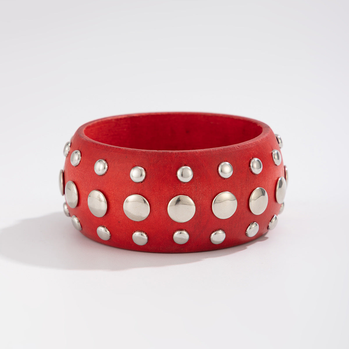 Punk-style Trendy Geometric Circular Wooden Bracelet