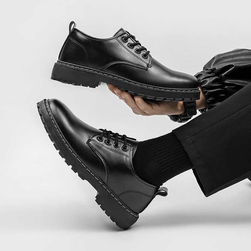 Mens Casual Waterproof Dr Martens-style Low-top Boots