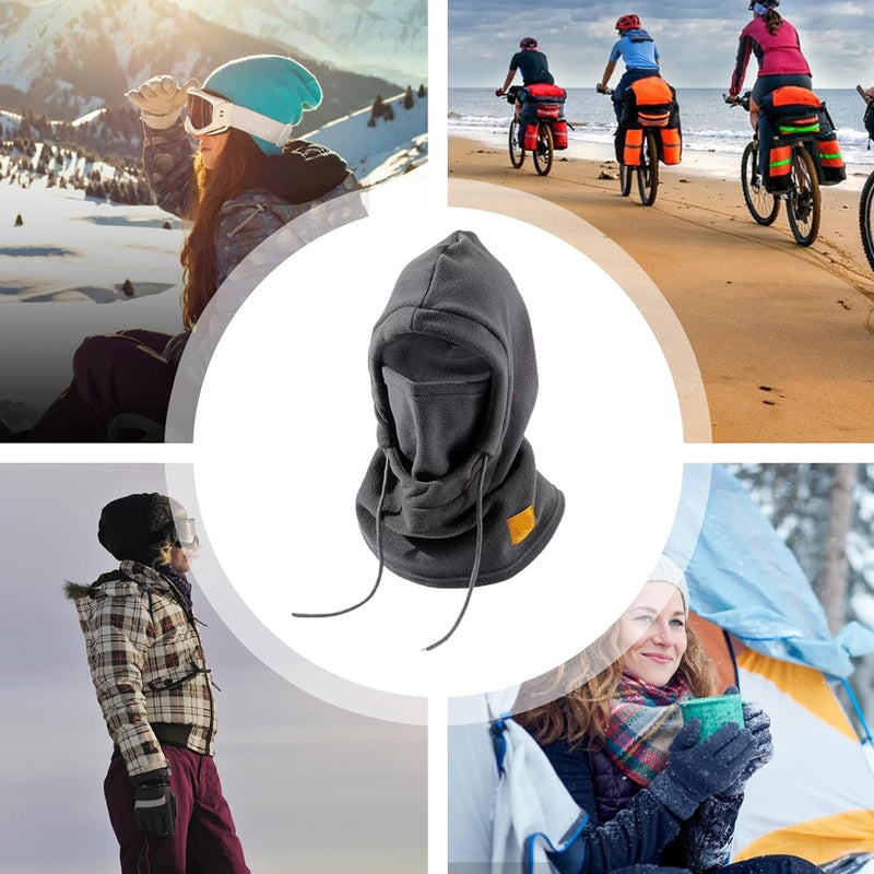 Cycling Beanie Hat, Winter Face Hood,Windproof Warm Polar Fleece Headwear, Cold Weather Gear For Snowboarding, Mountain Climbing, Motorcycle