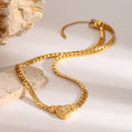 Love Necklace With High-end Feel And Diamond Studded Collarbone Chain