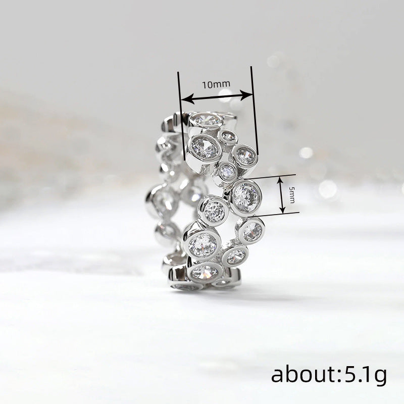 Geometric Circular Ring For Women With A Designer Aesthetic