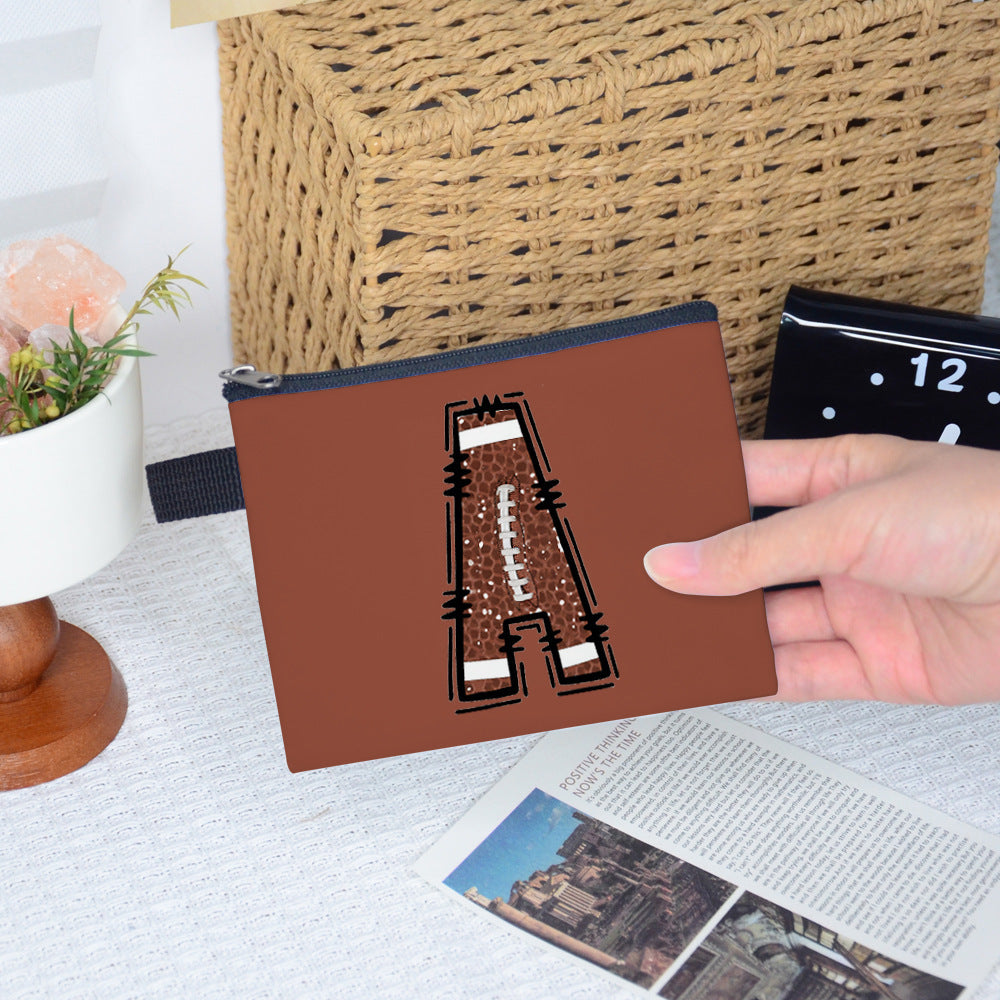 Creative Baseball Themed Letter Coin Purse