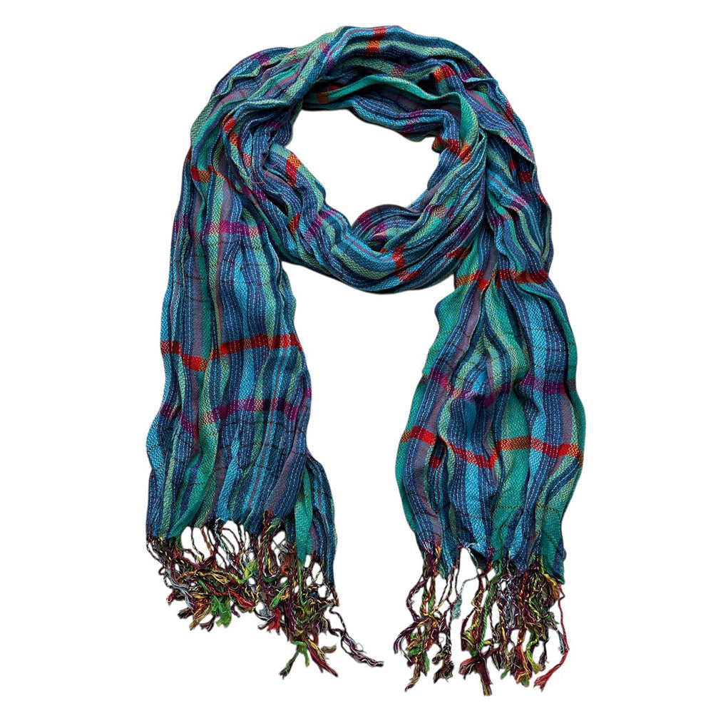 2pcs  Extra Length Navy Jacquard Heavy Textured Scarf ,vacation,daily Life,evening Party,Office Appropriate Subtlety For Women Men