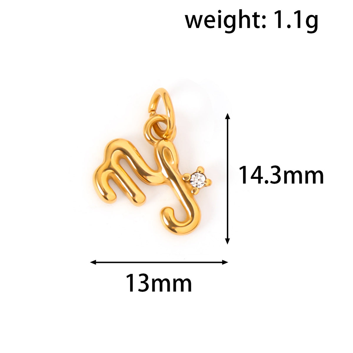 Rare 24K Gold-Plated Stainless Steel Zodiac Pendant