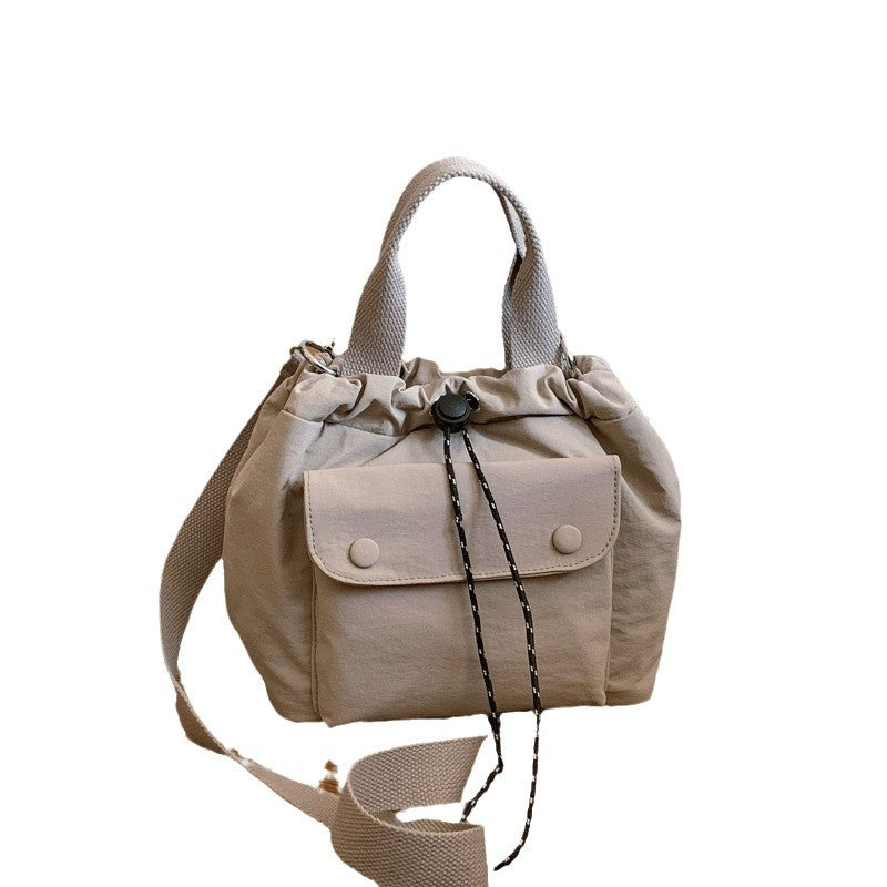 Womens Simple Versatile Lightweight Oxford Cloth Shoulder Bag