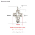 Pearl Handcrafted Cross Pendant Necklace Accessory That Can Be Opened