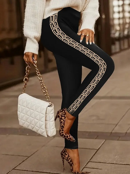 New Retro 3D Digital Print Pattern Women