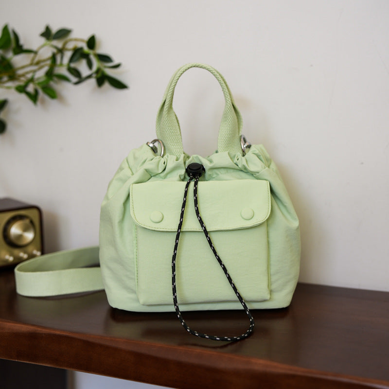 Womens Simple Versatile Lightweight Oxford Cloth Shoulder Bag