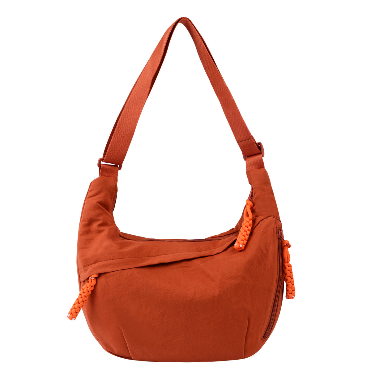 Womens Simple High-Capacity Nylon Crossbody Bag
