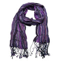 2pcs Royal Purple Jacquard Pattern Scarf,Regal Textured Scarf ,Luxe Look For Evening Wear,Scarf,vacation,daily Life,evening Party,Office Appropriate Subtlety For Women Men