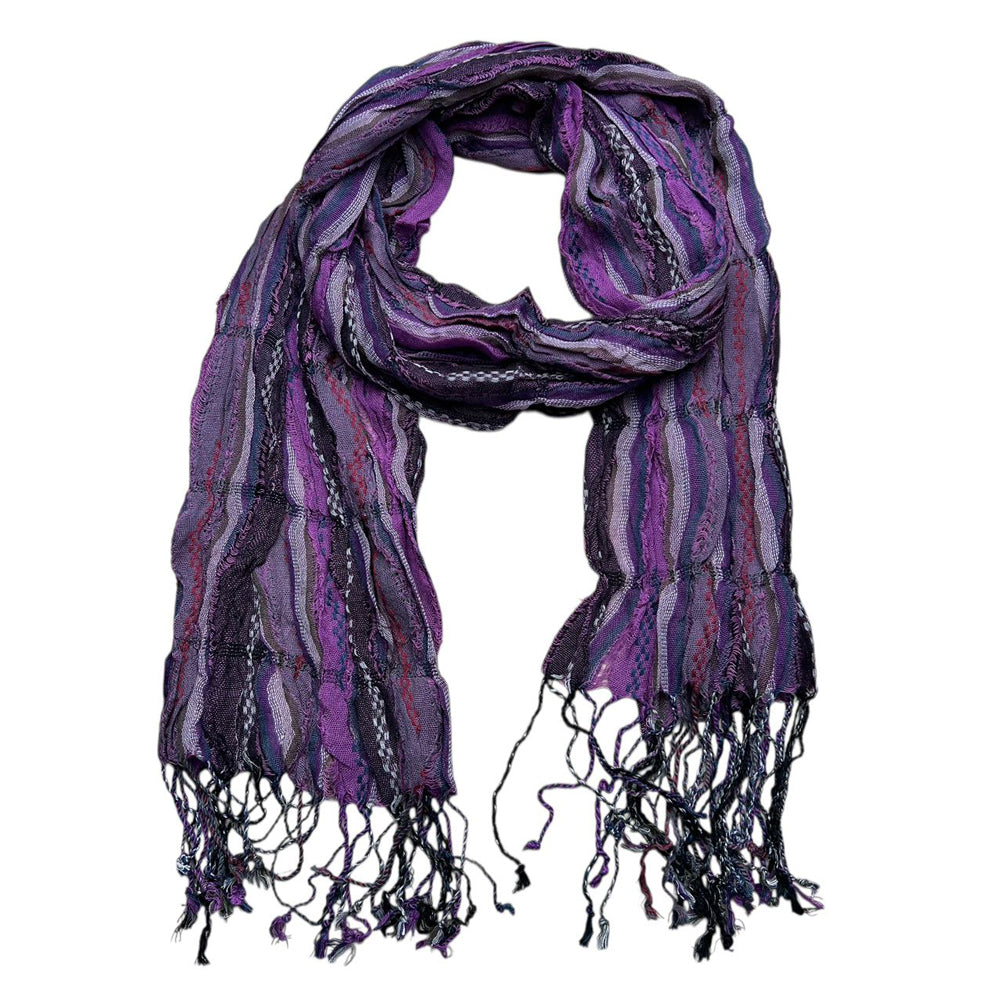 2pcs Royal Purple Jacquard Pattern Scarf,Regal Textured Scarf ,Luxe Look For Evening Wear,Scarf,vacation,daily Life,evening Party,Office Appropriate Subtlety For Women Men