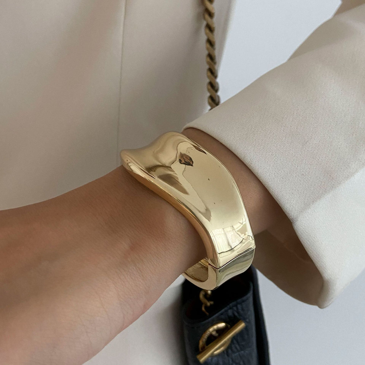 Ombre-colored Wide Bracelet Instagram-worthy And Featuring A Niche Design-forward Aesthetic