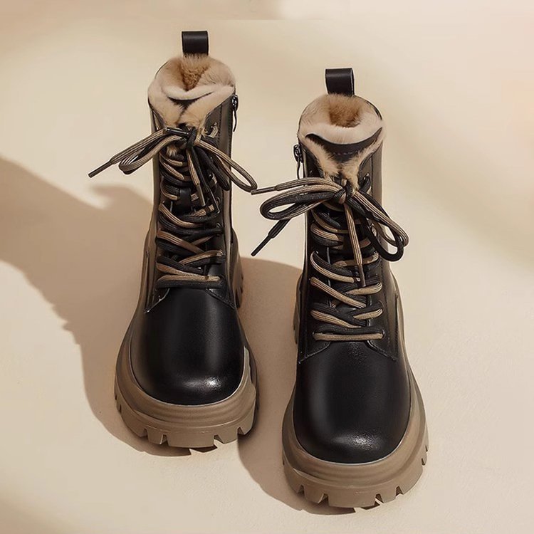New Autumn Winter Fleece-lined Extra-thick Dr Boots