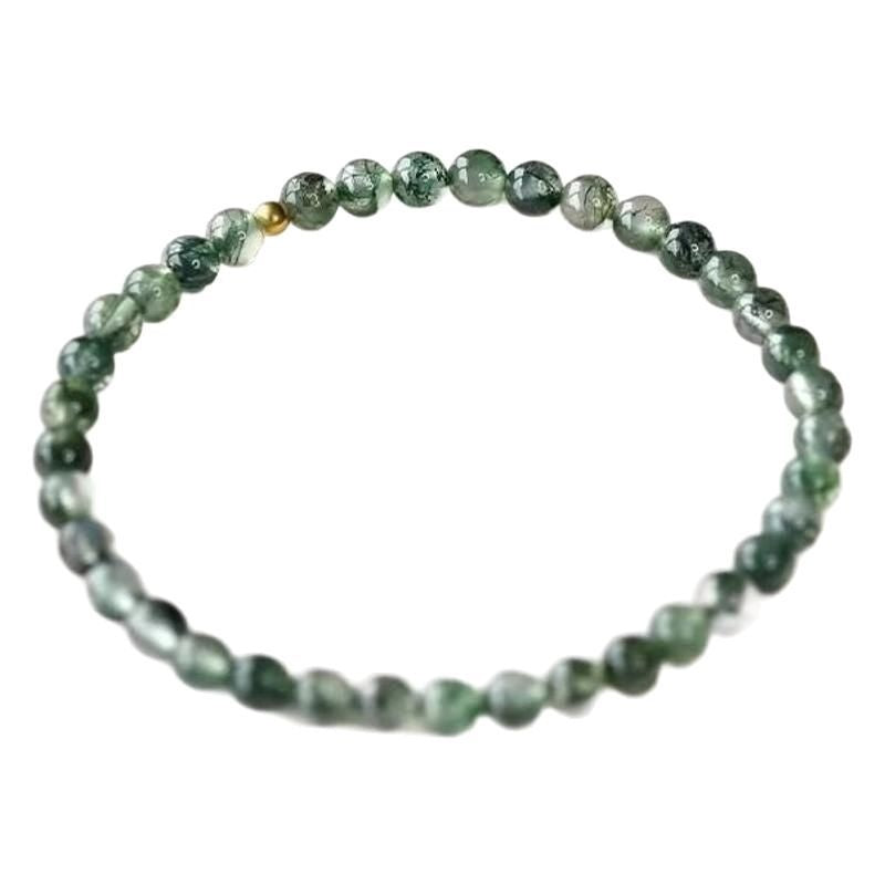 Crystal Fortune-Attracting Green Phantom Quartz Treasure Bowl Bracelet