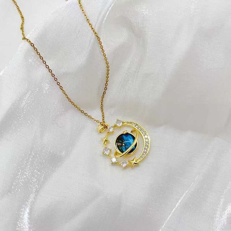 Luxury Elegant Micro-pave Zircon Necklace For Women