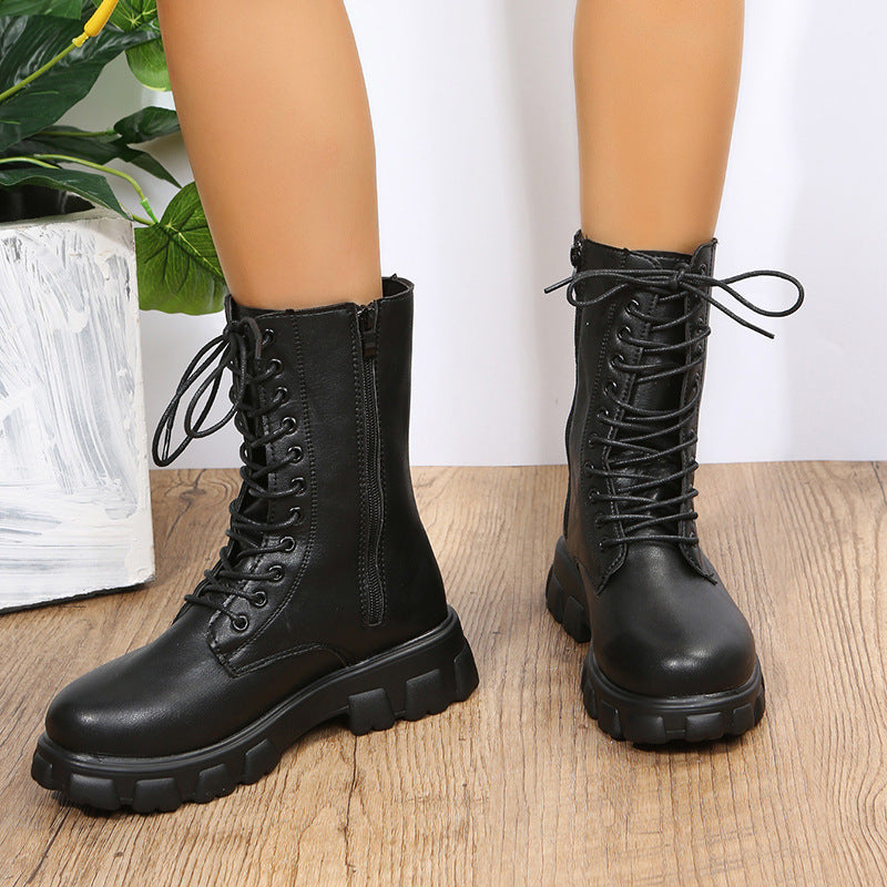 Round-toe White Cross-border Bootsankle Boots