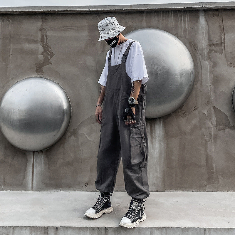 Plus Size Mens Casual Vintage Loose Overallsworkwear