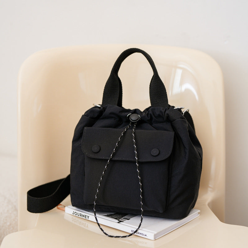 Womens Simple Versatile Lightweight Oxford Cloth Shoulder Bag