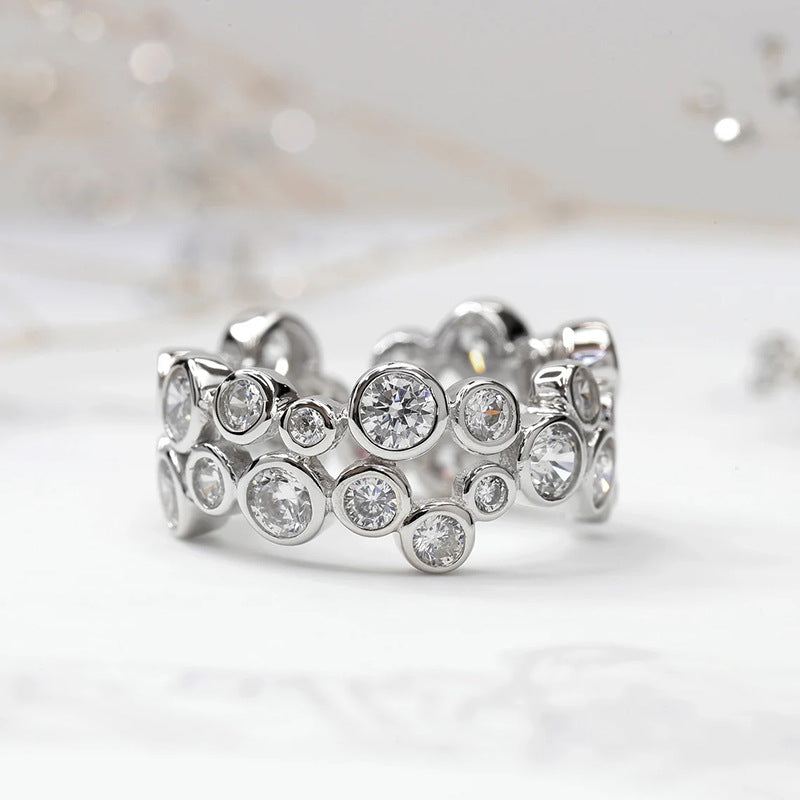 Geometric Circular Ring For Women With A Designer Aesthetic