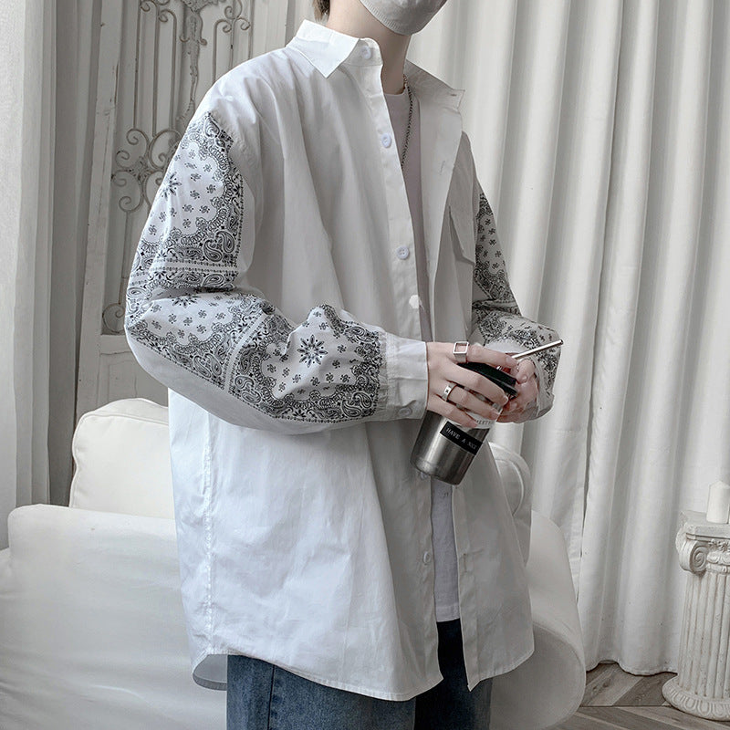 Mens Stylish Casual Niche Shirt Coat
