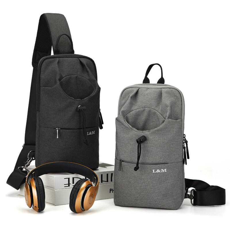 Mens Large-capacity Crossbody Chest Bag For Cycling