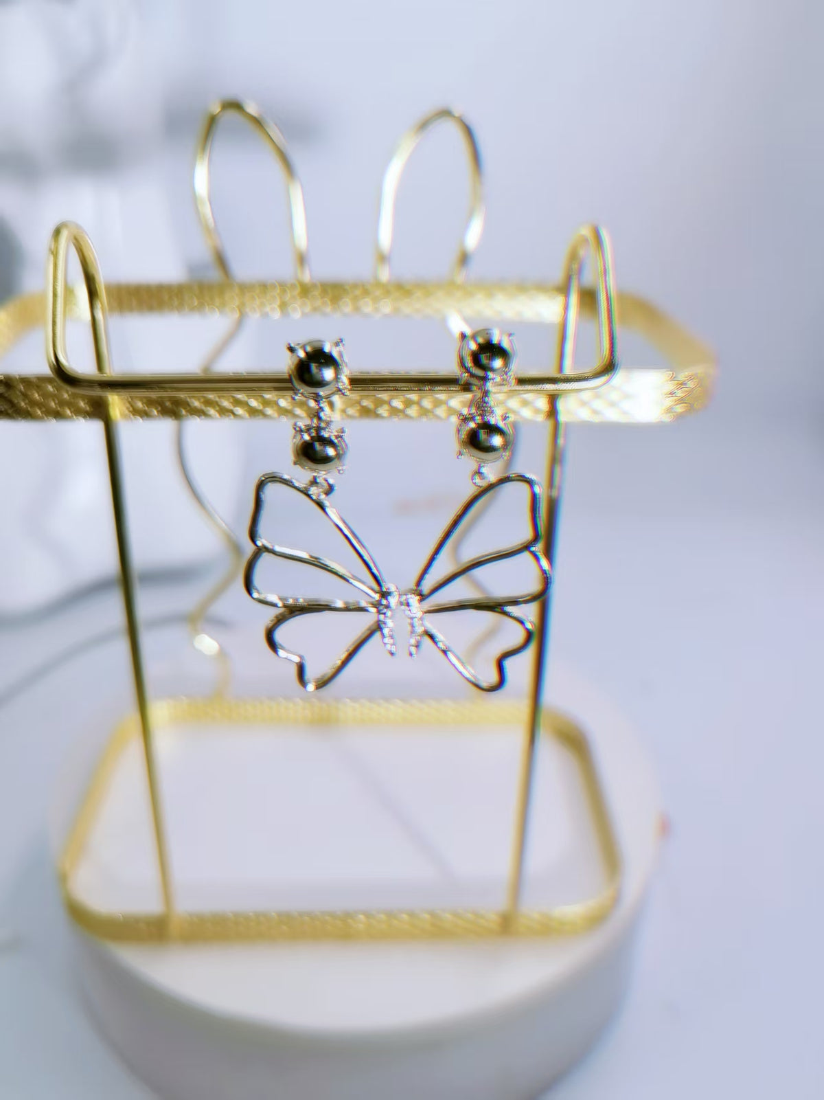 Fairy Style Double Layer Butterfly Earrings