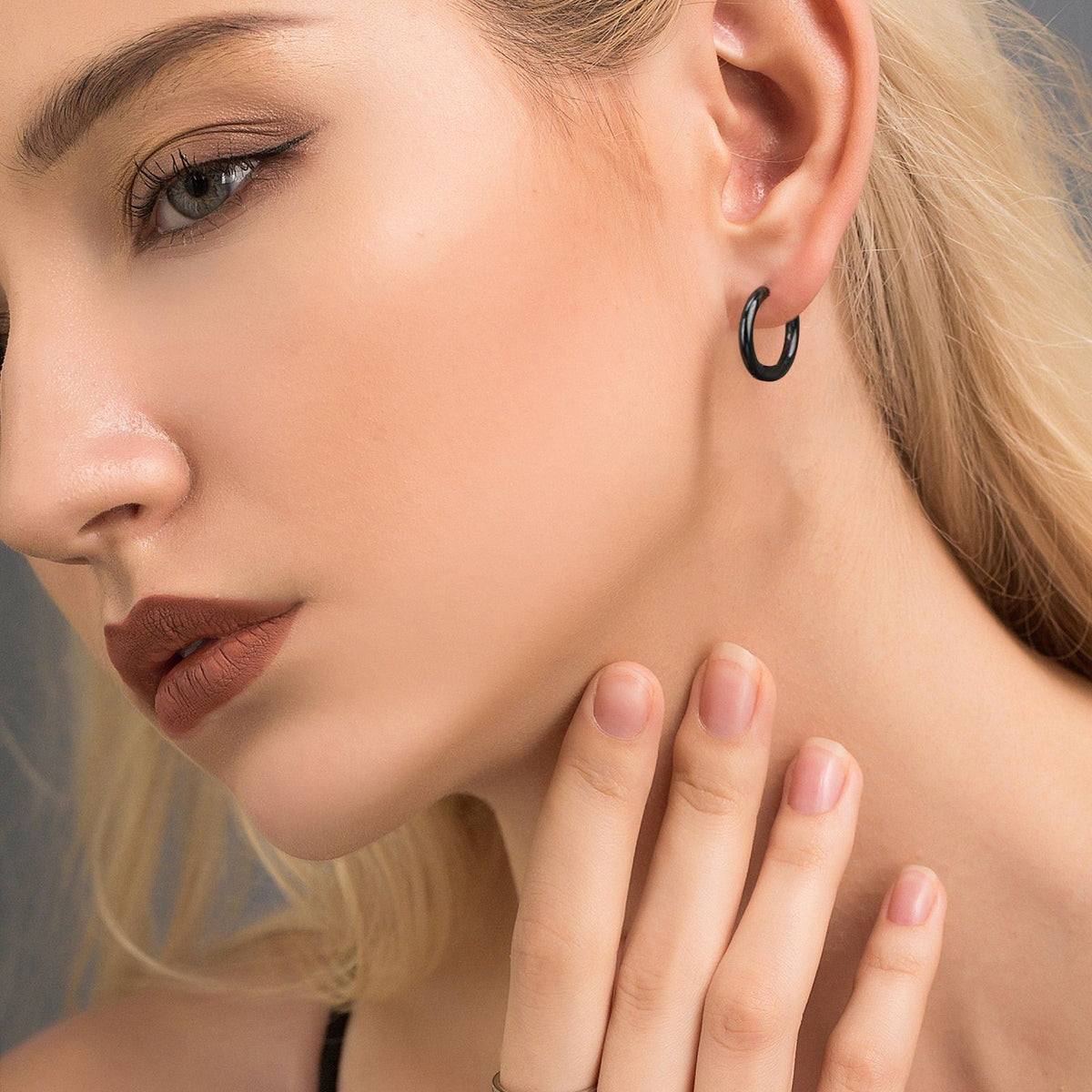 Minimalist Stainless Steel Coil Earrings
