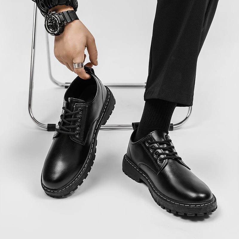 Mens Casual Waterproof Dr Martens-style Low-top Boots
