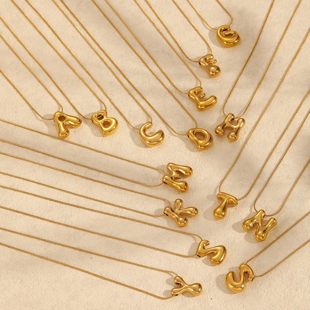 Fashion Letter Stainless Steel Design Necklace