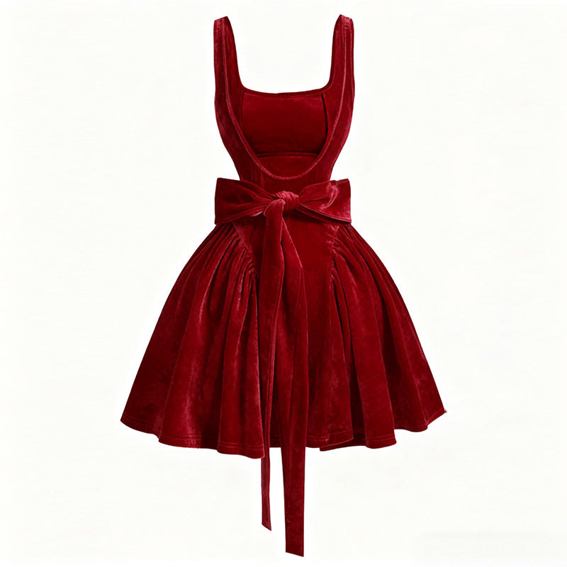 Elegant, Aristocratic Butterfly-print Slip Dress