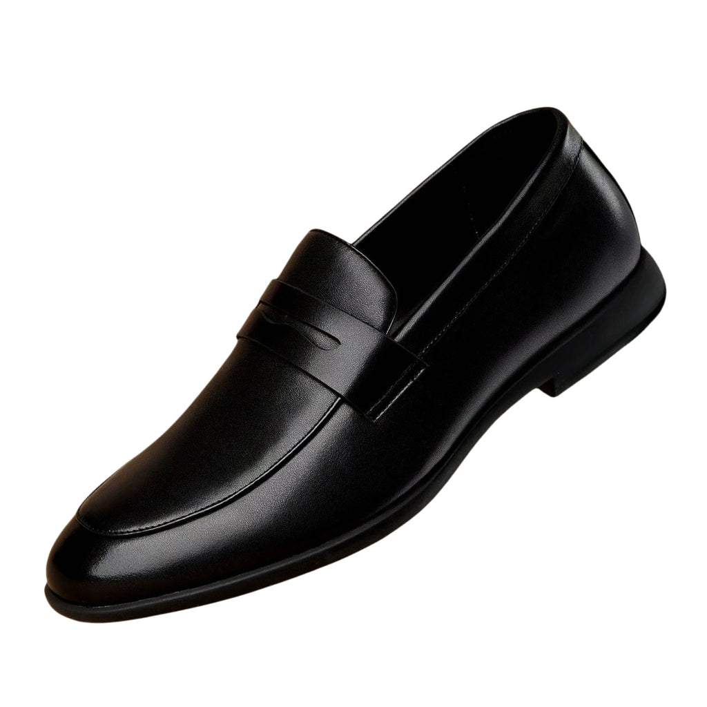 Mens Casual Breathable Leather Shoes With Soft Soles