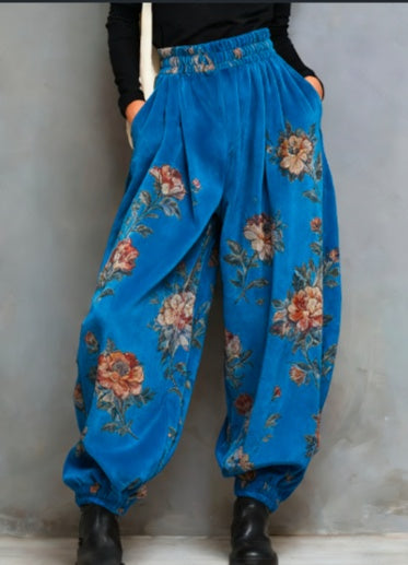 Ethnic Style Loose Lantern Pants
