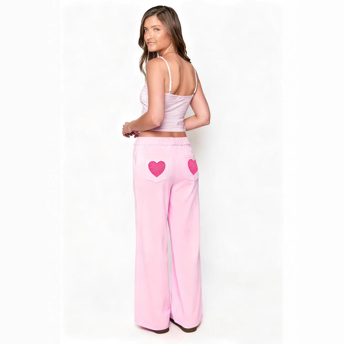 Womens High-waisted Straight-leg Pants Trendy And Stylish