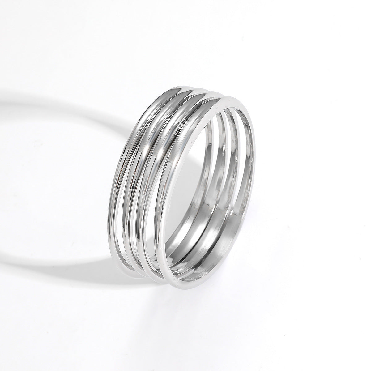 Vintage Wide Plain Ring Bracelet