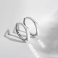S925 Sterling Silver Projection Couple Ring