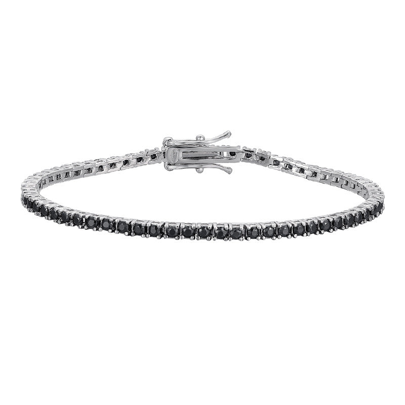 Light-luxury Minimalist Black Moissanite Tennis Bracelet
