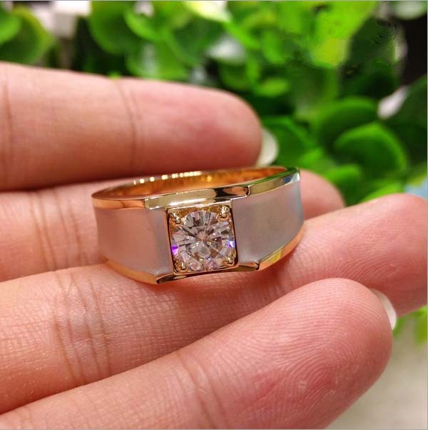 Gold-Plated Minimalist Ring In European And American Style