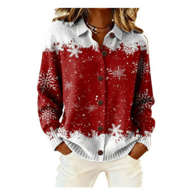 Womens Loose-Fit Long-Sleeve Shirt With A Bold Colorful Plaid Print