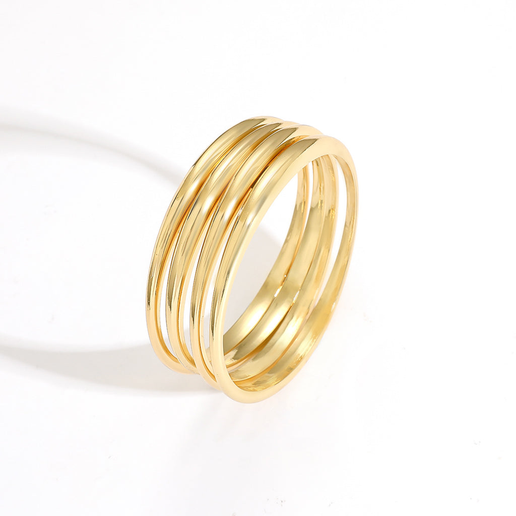 Vintage Wide Plain Ring Bracelet