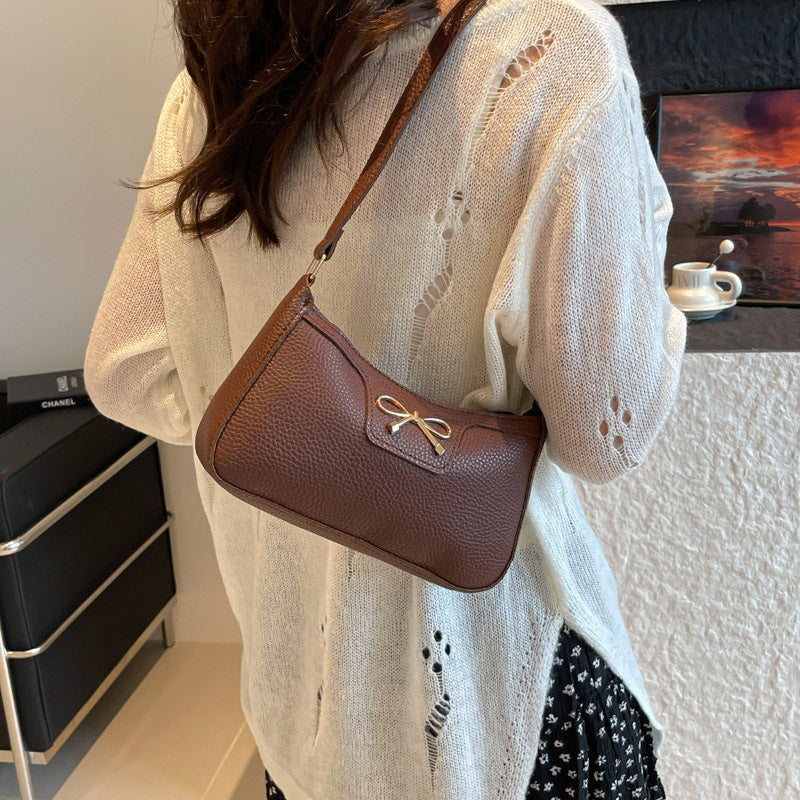 Womens Stylish Bow-Tie Western-Style Underarm Bag