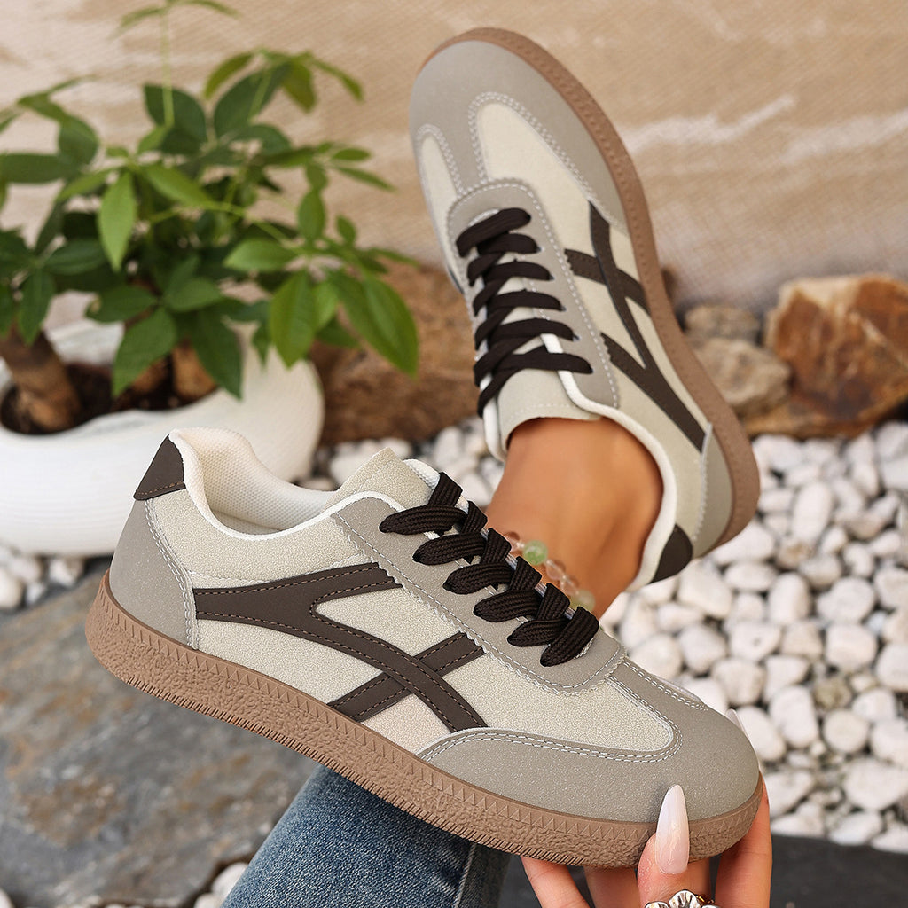 Versatile Lace-up Low-top Athletic Sneakers
