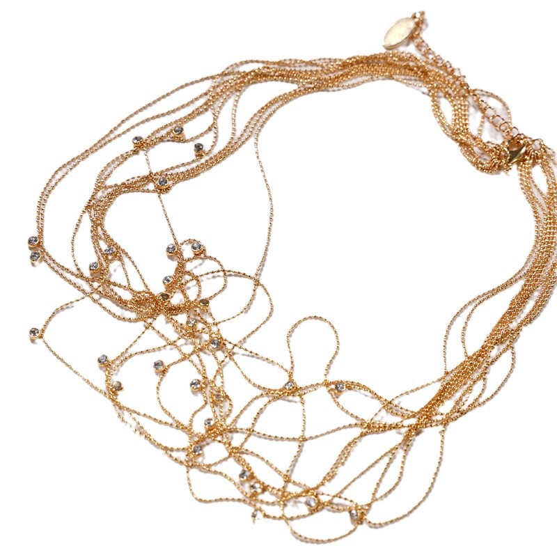 Affordable Luxury Niche And Vintage Zircon Clavicle Necklace With A High-end Sophisticated Vibe
