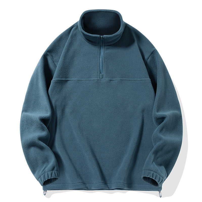 Mens Winter Fleece Pile Lambswool Jumper