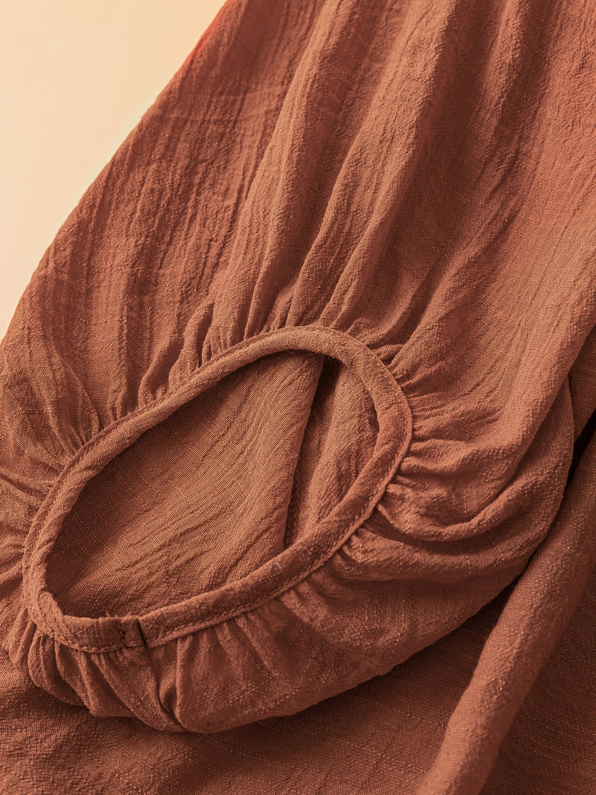 Womens SpringAutumn V-Neck Cotton-Linen Shirt With Loose