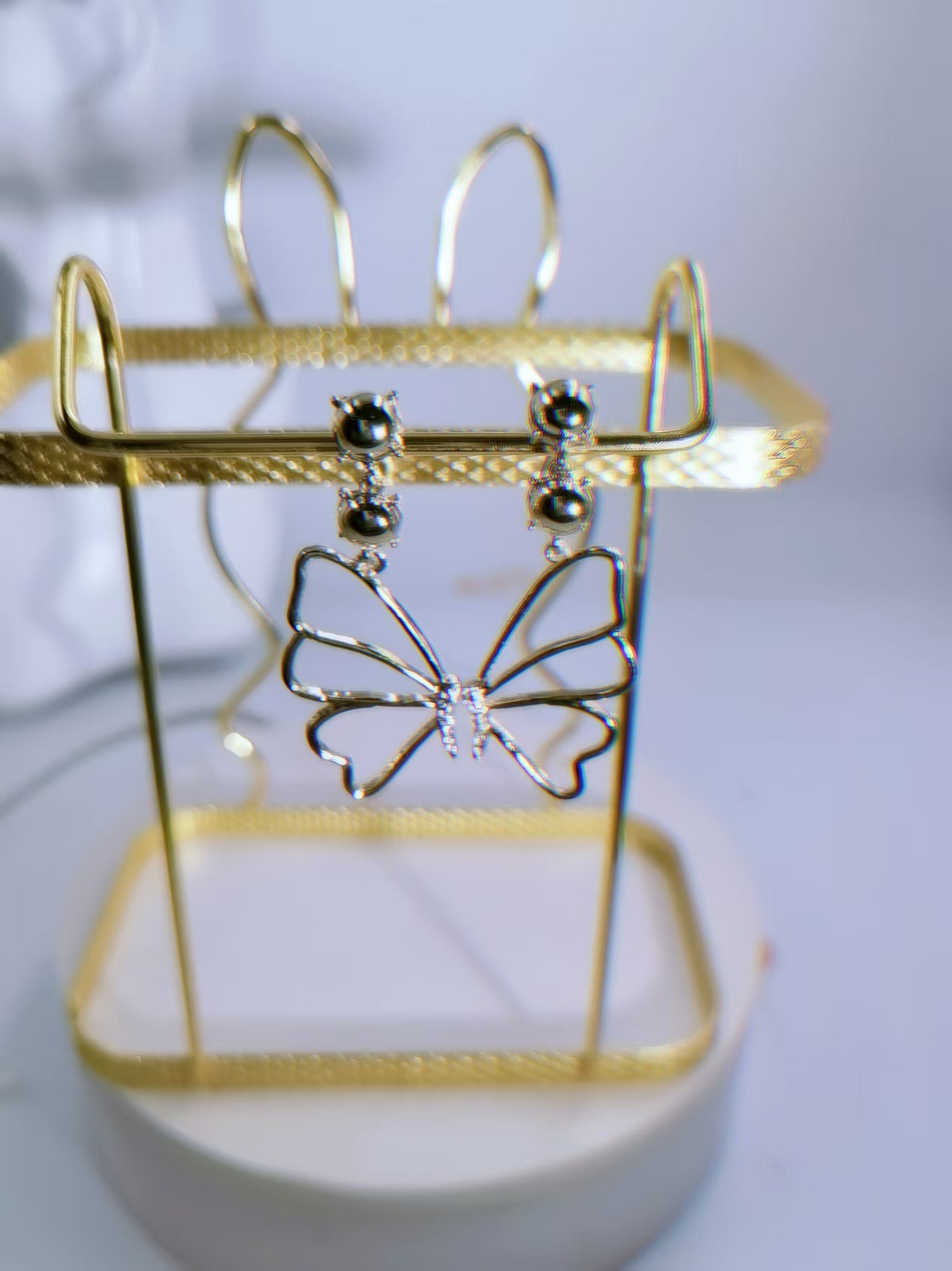 Fairy Style Double Layer Butterfly Earrings