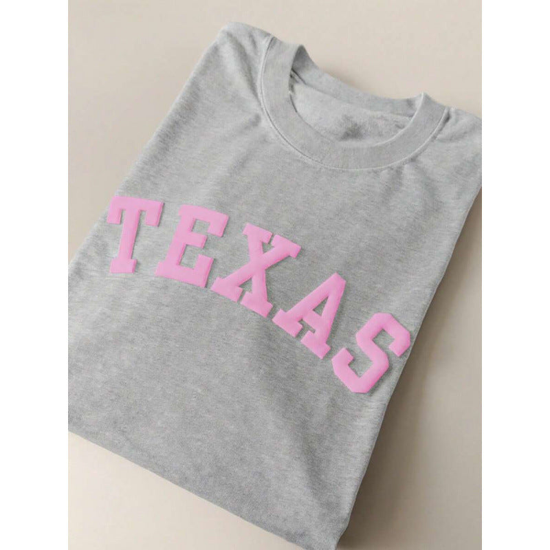 Loose-fitting Short-sleeve T-shirt In Pure Cotton