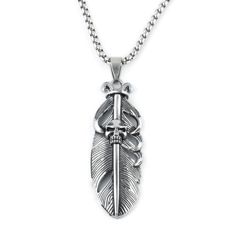 Personalized Hip-Hop Titanium Steel Necklace Pendant Jewelry