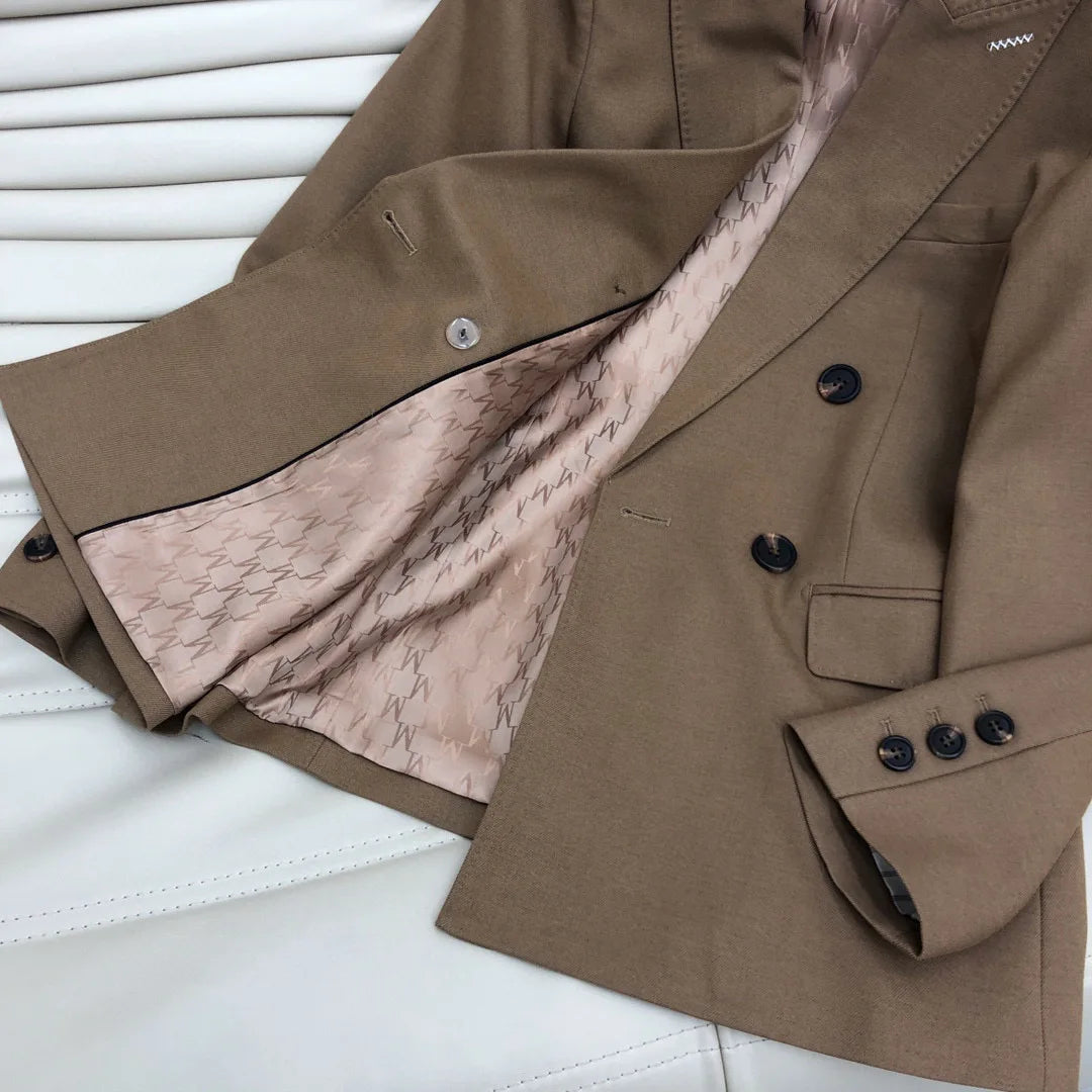 Classic elegant women's wool business style trouser suit